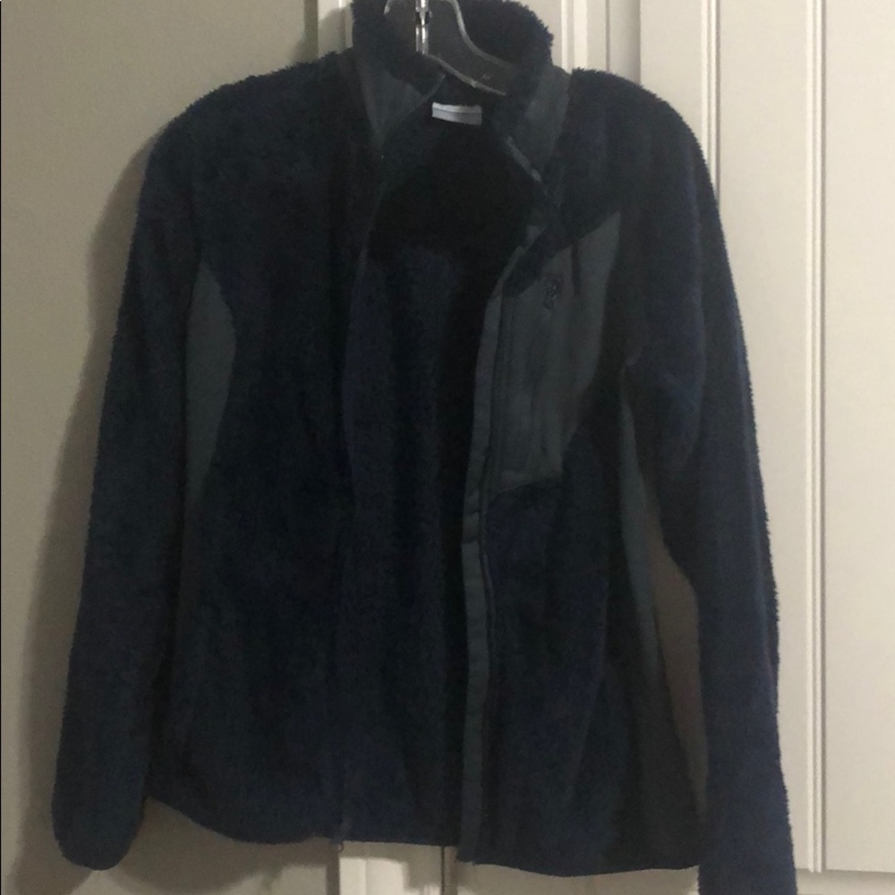 Columbia womens fur jacket navy